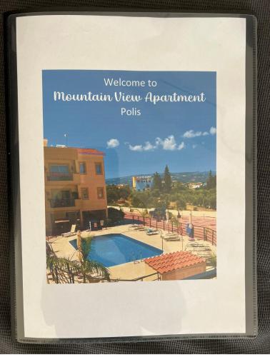 a picture of a resort with a swimming pool at Mountain View Apartment - Polis in Polis Chrysochous