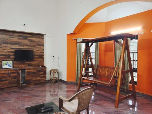Μια τηλεόραση ή/και κέντρο ψυχαγωγίας στο White Sands Homestay
