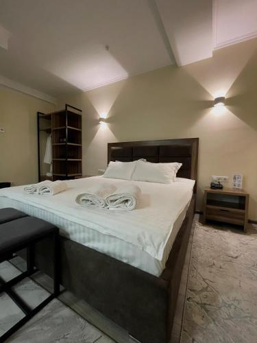 Cama o camas de una habitación en Hotel Nova