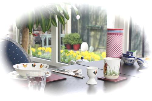 Zahrada ubytování B&B Landleven