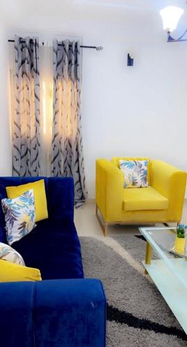 Posezení v ubytování Kolyséhome -Studio, bonamoussadi carrefour eto’o