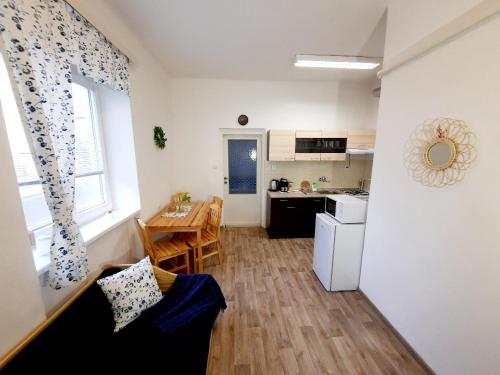 Kuchyňa alebo kuchynka v ubytovaní Apartmán Anežka