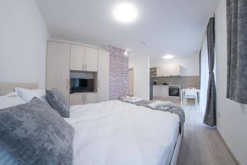 Pegasus apartmentsにあるベッド