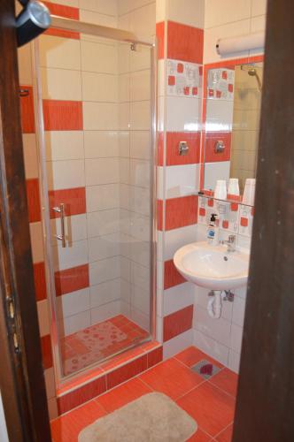 Bilik mandi di Rooms Aračić