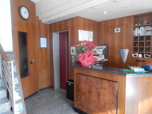 Kuchyň nebo kuchyňský kout v ubytování Hotel Aurora