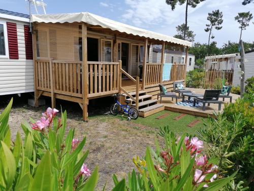 Zahrada ubytování Mobilhome 6-8 pers Cap Ferret