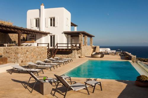 Newly built spectacular Sunset villa at St. John, Mykonos