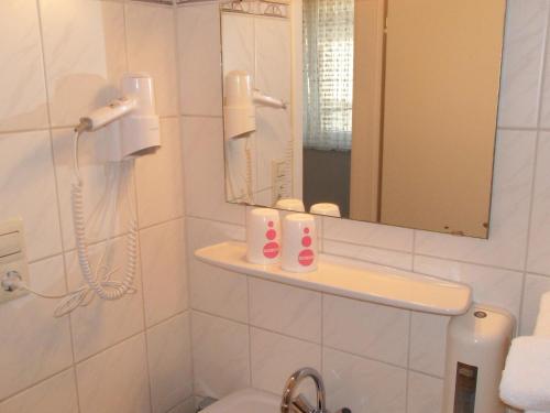 Koupelna v ubytování Hotel Wacker