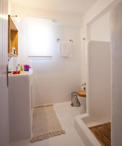 Bilik mandi di Heliotropio Studios & Apartments