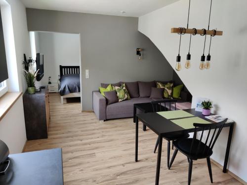 Posezení v ubytování Apartment am Mühlbach