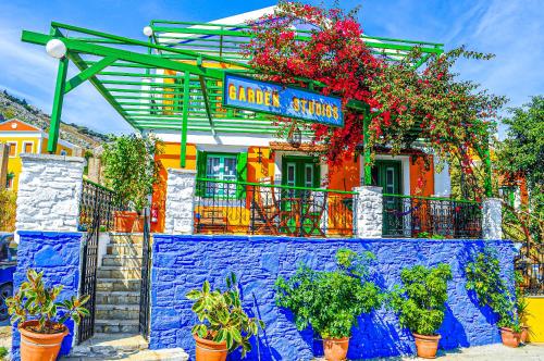 Zahrada ubytování Symi Garden Studios