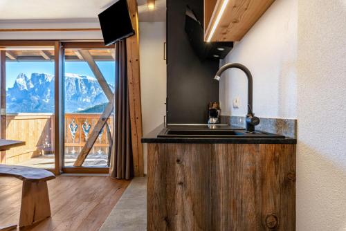 Dapur atau dapur kecil di Aschnerhof Holzherz