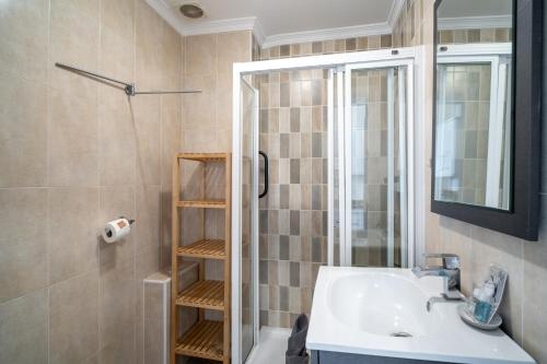 Koupelna v ubytování Carabeo 27 Studios Casasol