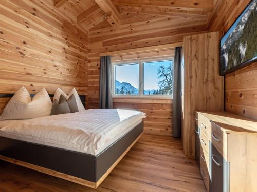 Katil atau katil-katil dalam bilik di Holiday Home Ferienwohnung Alpenauszeit by Interhome