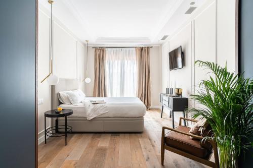 Posteľ alebo postele v izbe v ubytovaní Rental Apartment Barcelona
