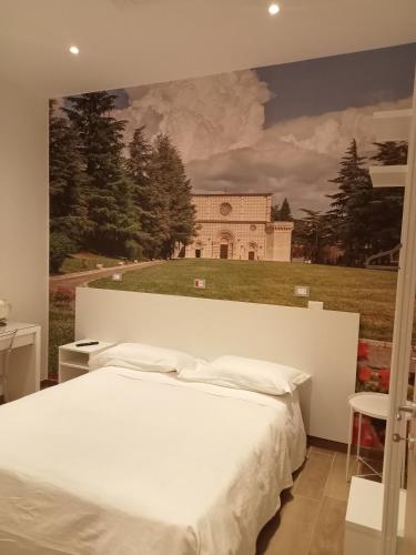 Hotel Porta Riveraにあるベッド