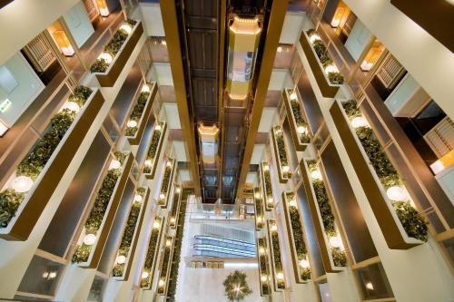 an image of the lobby of a hotel at Hanayuzuki in Matsuyama