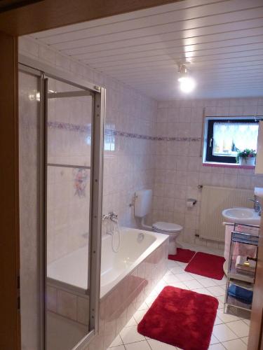 Koupelna v ubytování Ferienwohnung Eifelluft