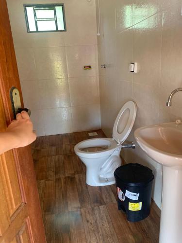 Koupelna v ubytování casa rural Bon Tempo