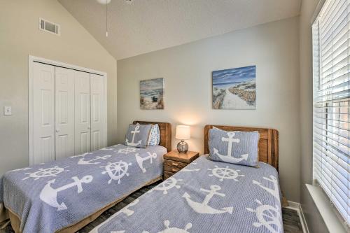 a bedroom with two beds and a window at Family-Friendly Home Near Destin Beaches in Niceville
