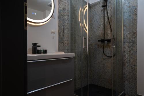 Koupelna v ubytování Hotel Cristal