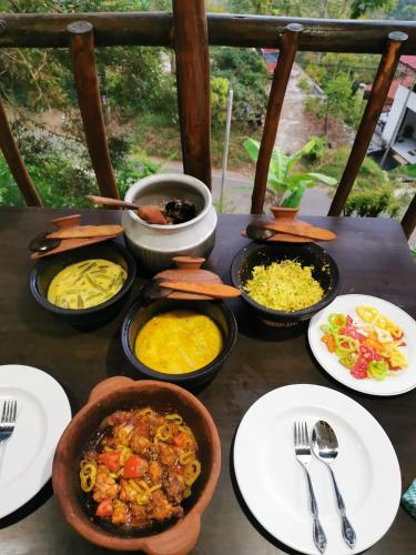ホームステイの敷地内または近くでの食事または食べ物