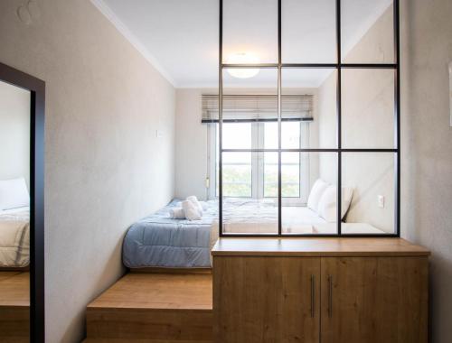 Ένα ή περισσότερα κρεβάτια σε δωμάτιο στο Stamatina's Luxury Apartments (Central 3rd floor)