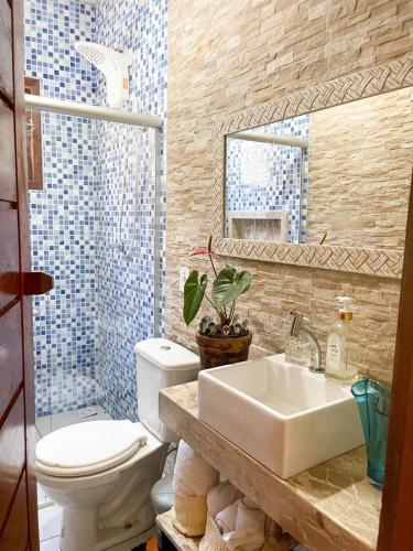 Casa Temporada Trancoso tesisinde bir banyo