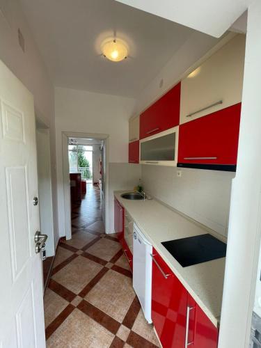 Dapur atau dapur kecil di Apartments Luna Azura