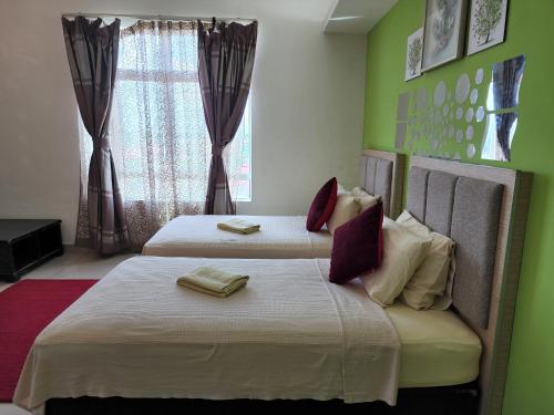 Ένα ή περισσότερα κρεβάτια σε δωμάτιο στο The Viana Apartment IV