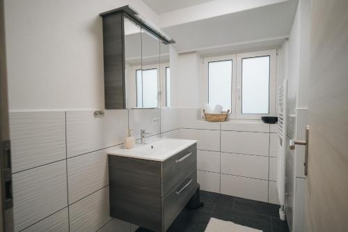 Koupelna v ubytování Ferienwohnung Alpblick