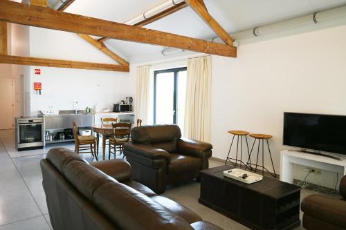 Kuchyň nebo kuchyňský kout v ubytování Landlord bij Leuven