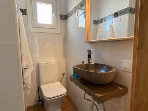Kúpeľňa v ubytovaní Casita para 2 personas piscina privada playa