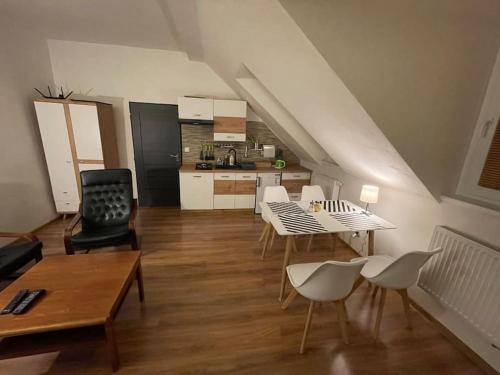 Kuchyň nebo kuchyňský kout v ubytování Francis Apartment - Lázeňské centrum
