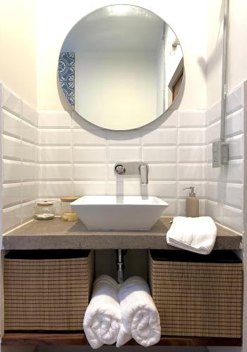 Ένα μπάνιο στο Hotel Boutique Casa Degollado