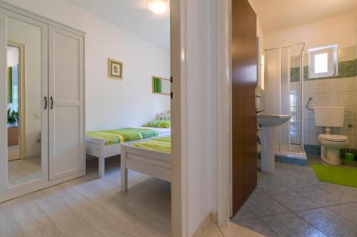 Koupelna v ubytování Apartman Maša