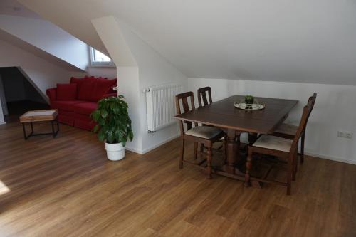 Χώρος καθιστικού στο Ferienwohnung Jenbachtal