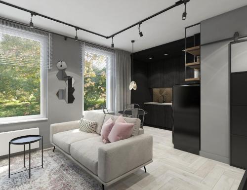 Foto Dwupoziomowy Apartament N23 Centrum PARKING GRATIS Klimatyzacja Piotrkowska i Dworzec Fabryczna 500m 2