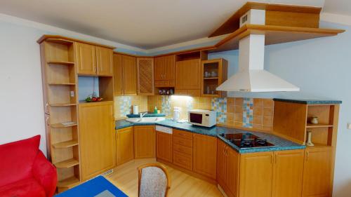 Kuchyň nebo kuchyňský kout v ubytování Apartments Kroměříž