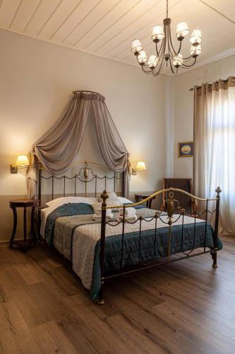 Ένα ή περισσότερα κρεβάτια σε δωμάτιο στο Althaia Pension