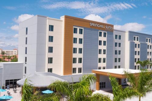 a rendering of the front of the hotel at SpringHill Suites by Marriott Cape Canaveral Cocoa Beach in Cape Canaveral