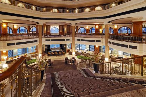 an aerial view of the lobby of a hotel at The Westin Grand Berlin in Berlin