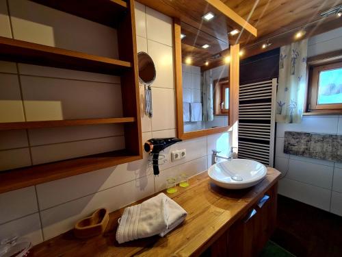 Koupelna v ubytování Appartements Luttinger