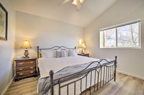 a bedroom with a bed and a window at Reno Vacation Rental 1 Mi to Casinos! in Reno