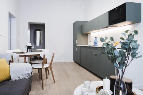 Kuchyň nebo kuchyňský kout v ubytování Apartament 23- Hvile Stay