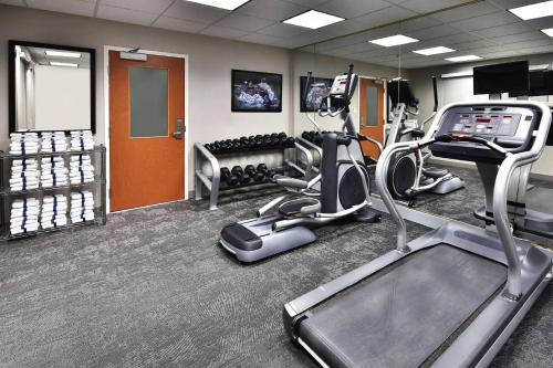 a gym with treadmill and ellipticals in a room at Fairfield Inn & Suites by Marriott Richmond Innsbrook in Richmond