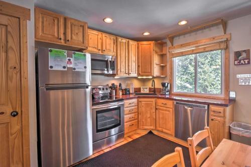 Η κουζίνα ή μικρή κουζίνα στο Blue River Condo with Views - 5 Mi to Breckenridge!