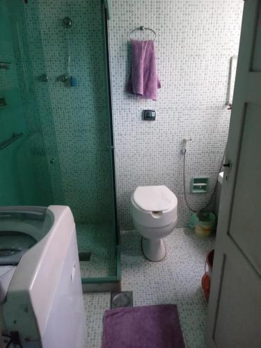 Koupelna v ubytování Apartamento espaçoso completo e vista deslumbrante