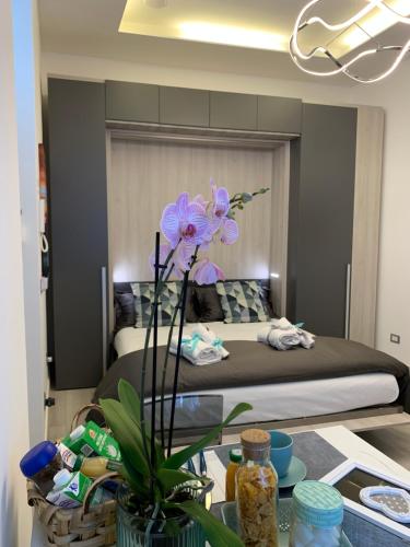 Postel nebo postele na pokoji v ubytování Flat b&b Terry in Ercolano Napoli