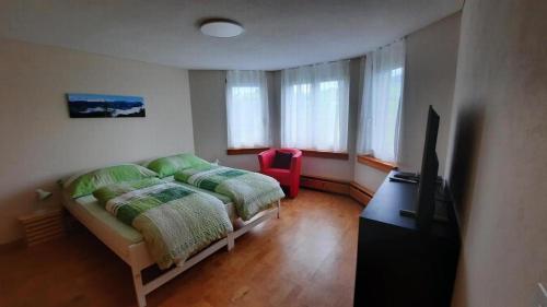 Postel nebo postele na pokoji v ubytování Angenweg 2